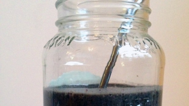 Výborné borůvkové smoothie se  Spirulinkou